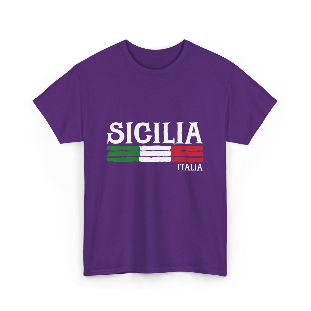 Sicilia Italia Italian Pride T-Shirt - Purple