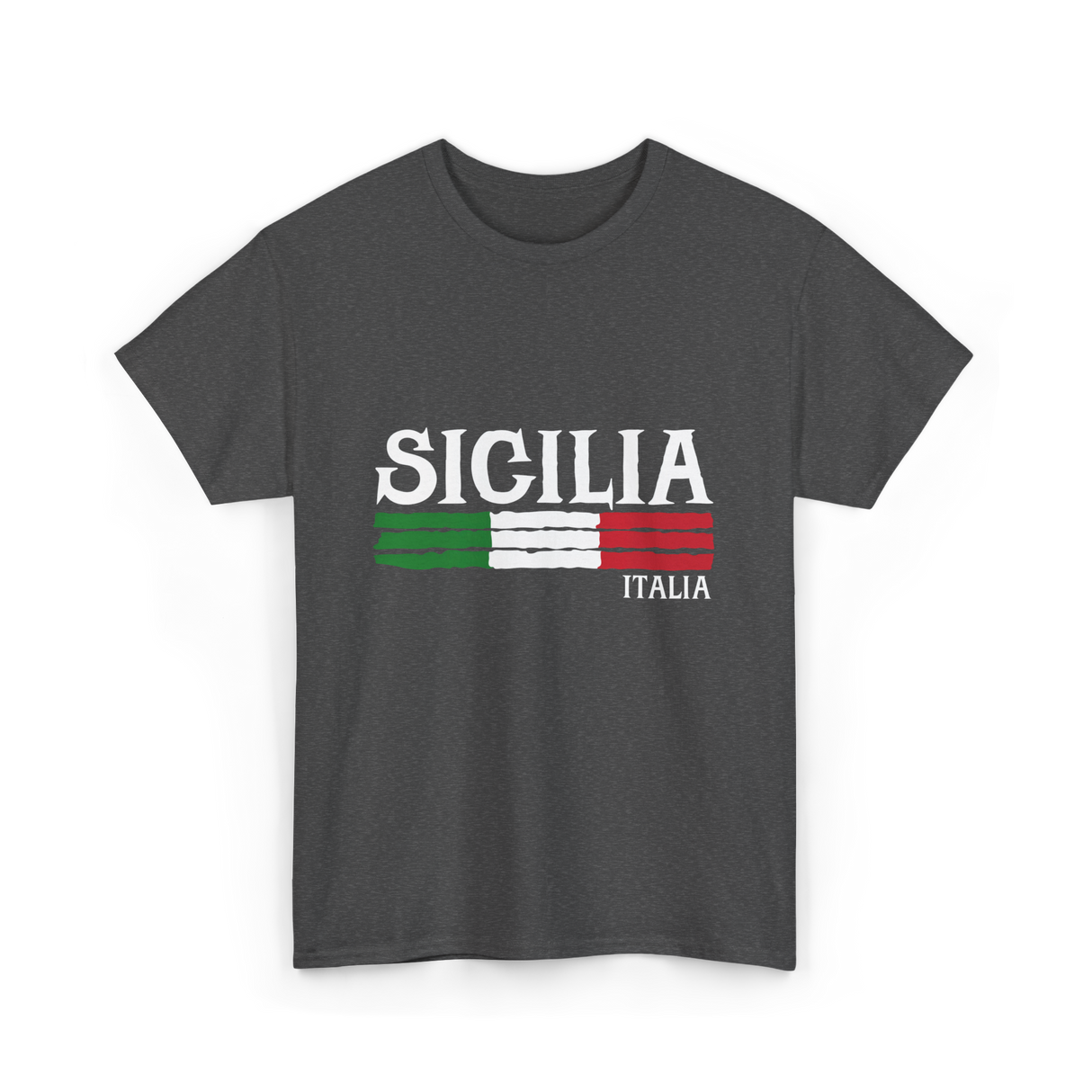 Sicilia Italia Italian Pride T-Shirt - Dark Heather