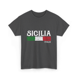 Sicilia Italia Italian Pride T-Shirt - Dark Heather