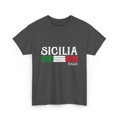 Sicilia Italia Italian Pride T-Shirt - Dark Heather