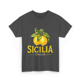 Sicilia Italia Lemons Sicilian T-Shirt - Dark Heather