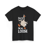 Silly On The Loose Goose T-Shirt - Black