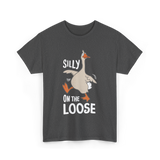 Silly On The Loose Goose T-Shirt - Dark Heather