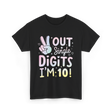 Single Digits I'm 10 Birthday T-Shirt - Black