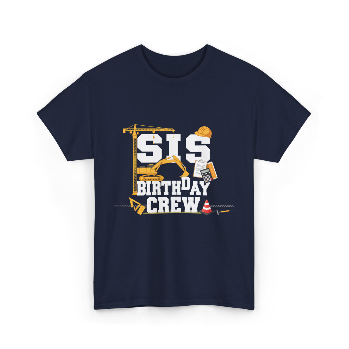 Sis Birthday Crew Birthday Party T-Shirt - Navy