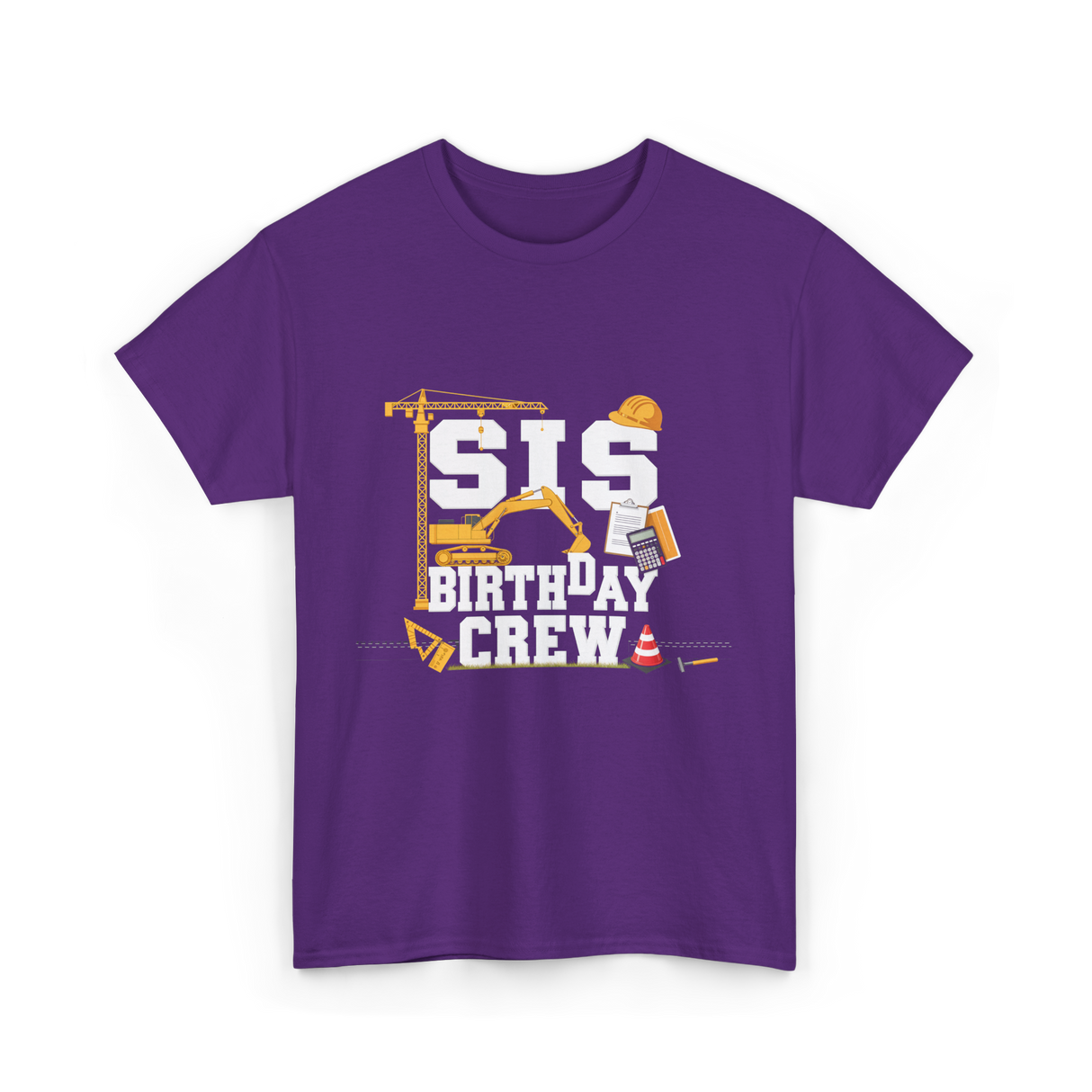 Sis Birthday Crew Birthday Party T-Shirt - Purple