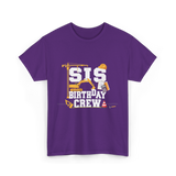 Sis Birthday Crew Birthday Party T-Shirt - Purple