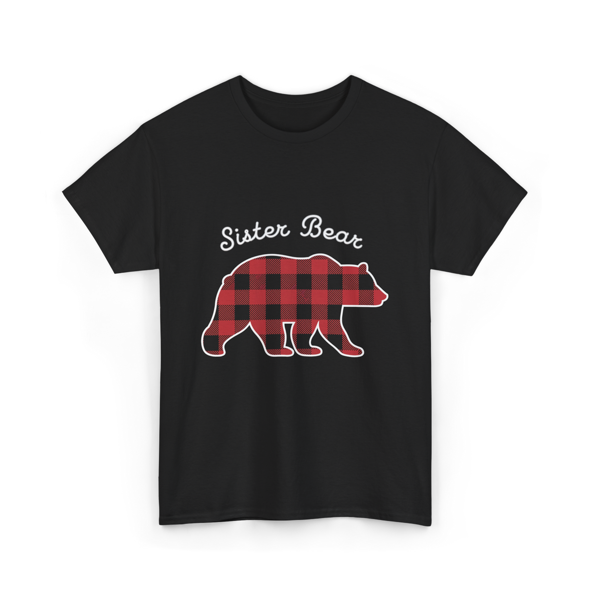 Sister Bear Bear Sister T-Shirt - Black