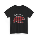 Sister Bear Bear Sister T-Shirt - Black