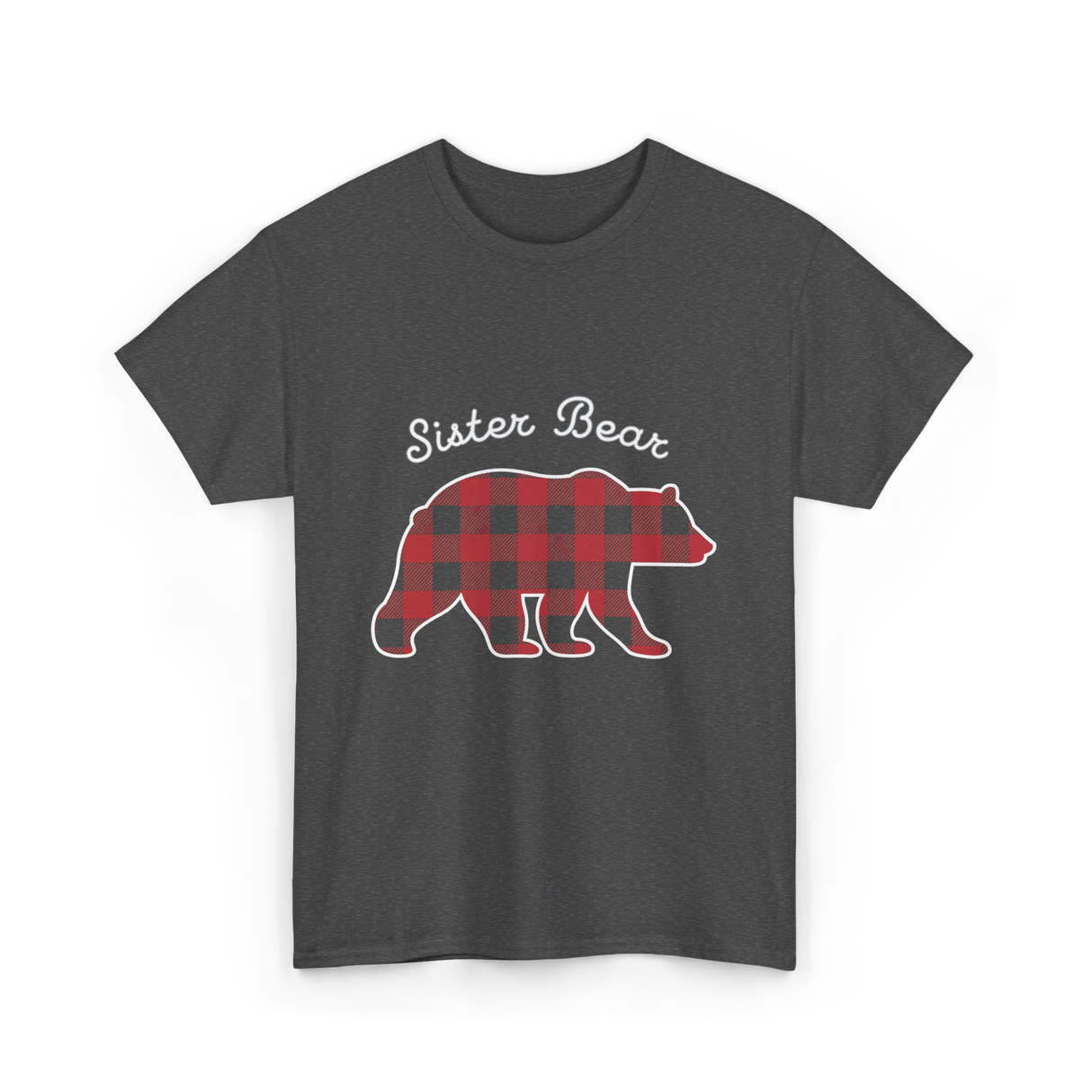 Sister Bear Bear Sister T-Shirt - Dark Heather