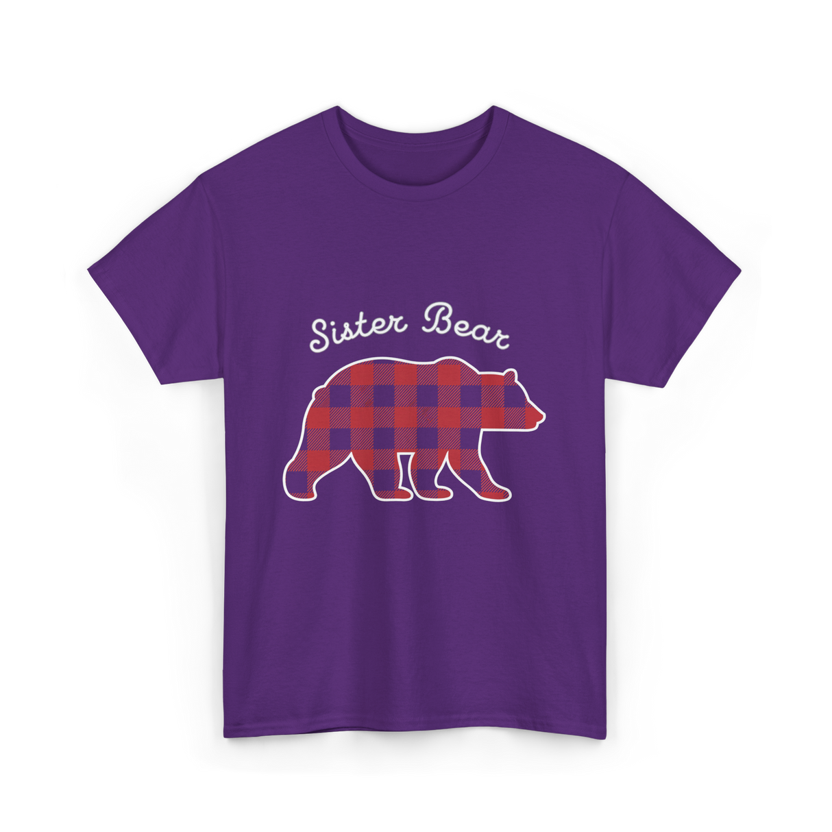 Sister Bear Bear Sister T-Shirt - Purple