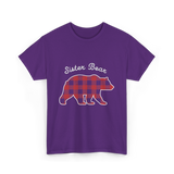 Sister Bear Bear Sister T-Shirt - Purple