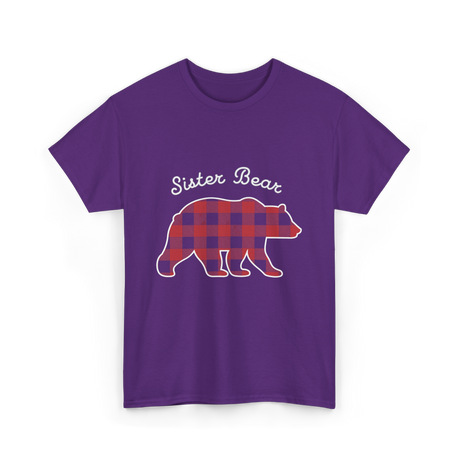 Sister Bear Bear Sister T-Shirt - Purple