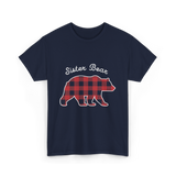 Sister Bear Bear Sister T-Shirt - Navy