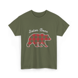 Sister Bear Bear Sister T-Shirt - Military Green