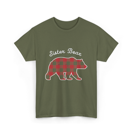 Sister Bear Bear Sister T-Shirt - Military Green