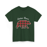 Sister Bear Bear Sister T-Shirt - Forest Green