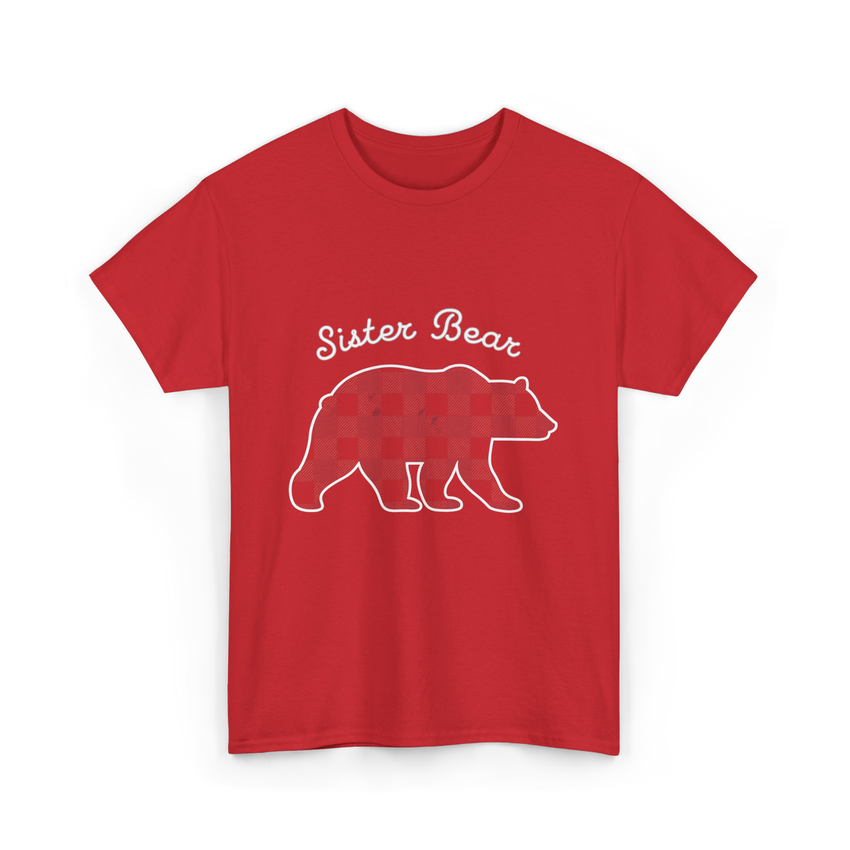 Sister Bear Bear Sister T-Shirt - Red