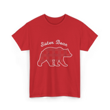 Sister Bear Bear Sister T-Shirt - Red