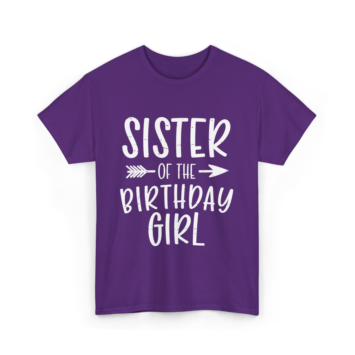 Sister of the Birthday Girl Sister T-Shirt - Purple