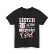 Sister of the Birthday Girl Cow T-Shirt - Black