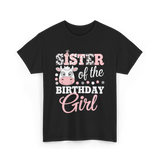 Sister of the Birthday Girl Cow T-Shirt - Black