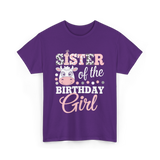 Sister of the Birthday Girl Cow T-Shirt - Purple