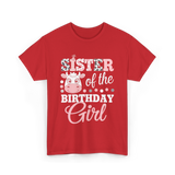 Sister of the Birthday Girl Cow T-Shirt - Red