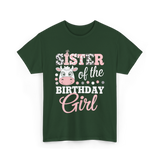 Sister of the Birthday Girl Cow T-Shirt - Forest Green