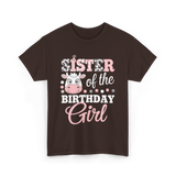 Sister of the Birthday Girl Cow T-Shirt - Dark Chocolate