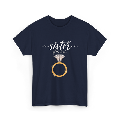 Sister of the Bride Bridal Team T-Shirt - Navy