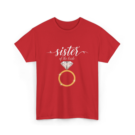 Sister of the Bride Bridal Team T-Shirt - Red