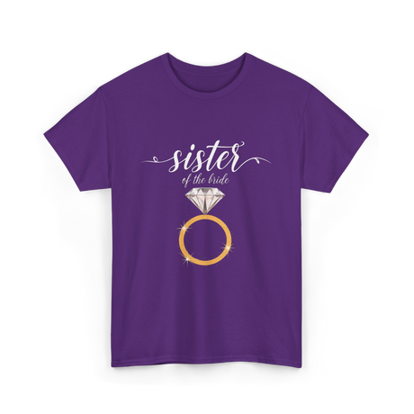 Sister of the Bride Bridal Team T-Shirt - Purple