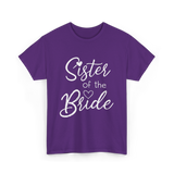 Sister of the Bride Sisterhood T-Shirt - Purple