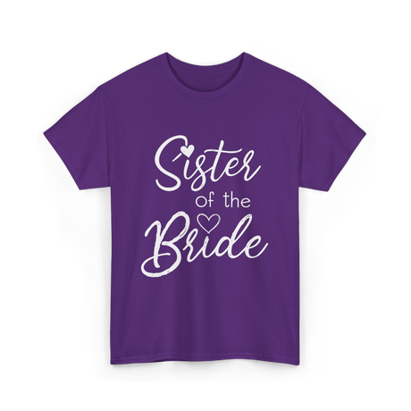 Sister of the Bride Sisterhood T-Shirt - Purple