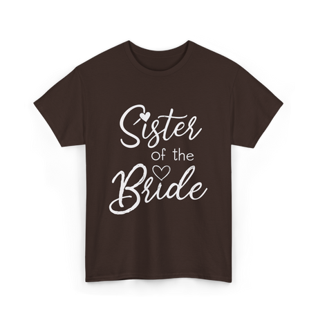 Sister of the Bride Sisterhood T-Shirt - Dark Chocolate