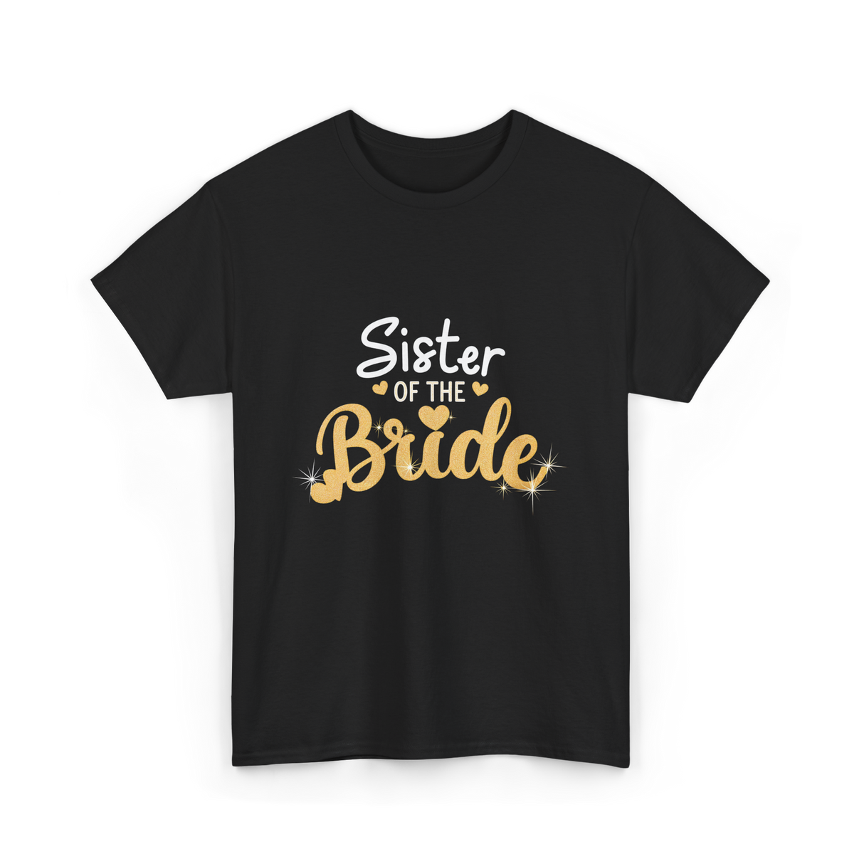 Sister of the Bride Wedding T-Shirt - Black