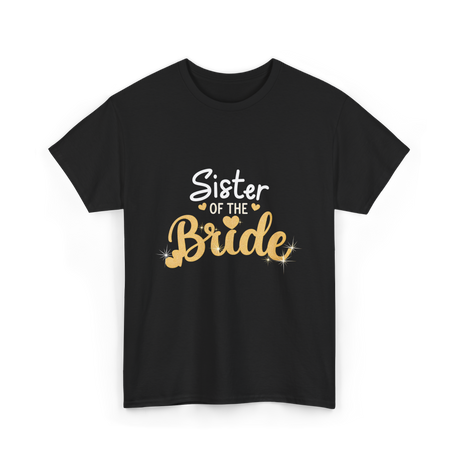 Sister of the Bride Wedding T-Shirt - Black