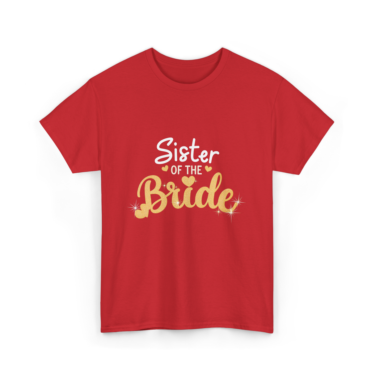 Sister of the Bride Wedding T-Shirt - Red