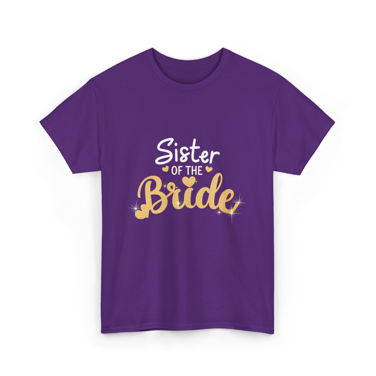 Sister of the Bride Wedding T-Shirt - Purple