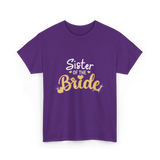 Sister of the Bride Wedding T-Shirt - Purple