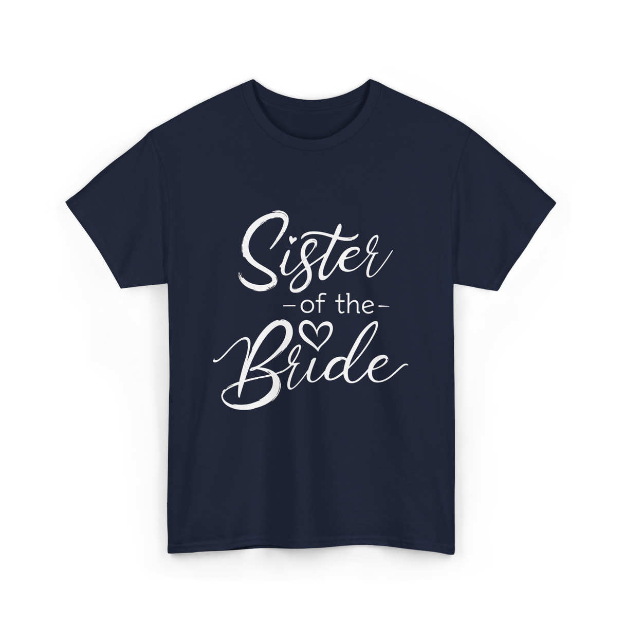 Sister of the Bride Wedding T-Shirt - Navy