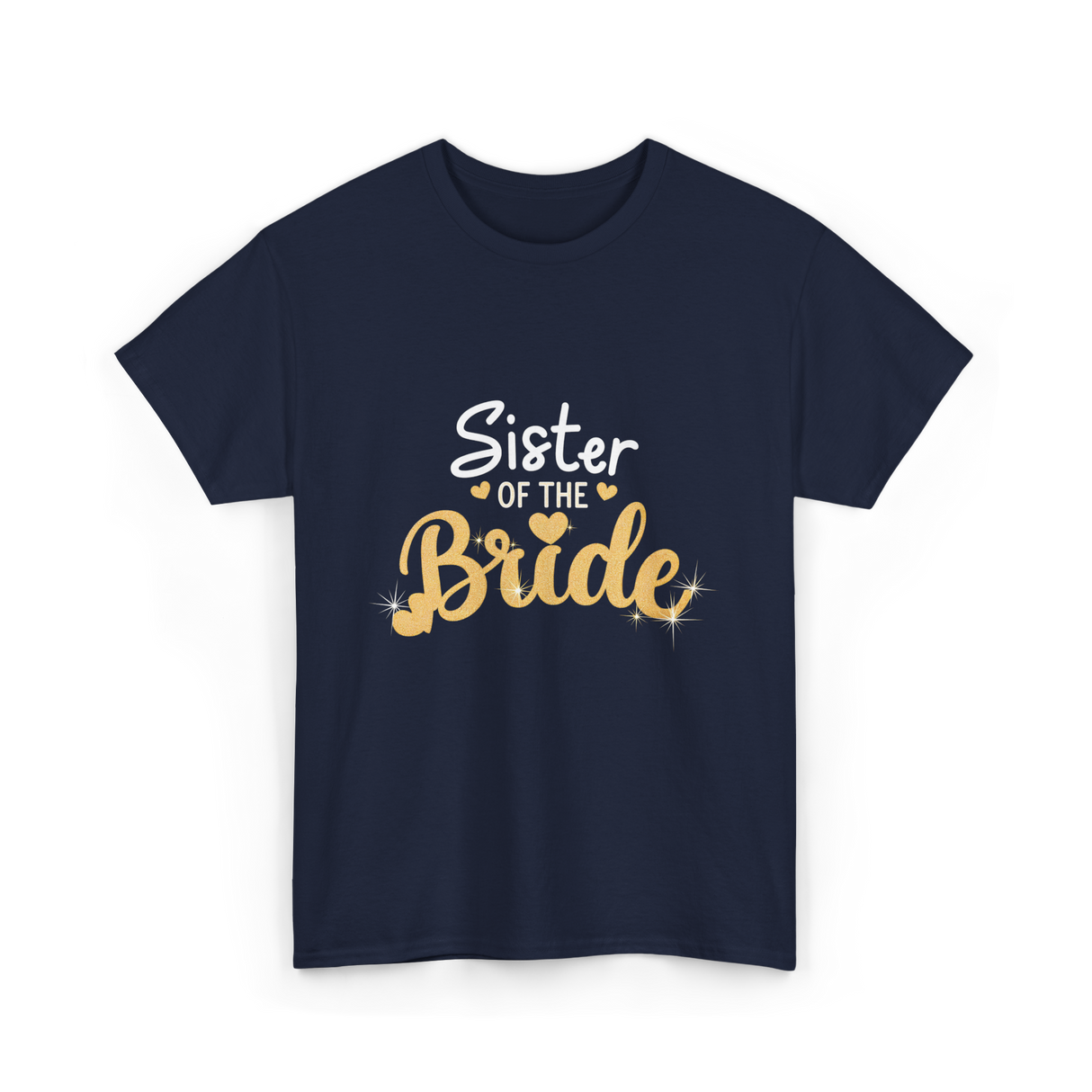 Sister of the Bride Wedding T-Shirt - Navy