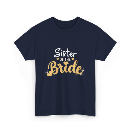 Sister of the Bride Wedding T-Shirt - Navy