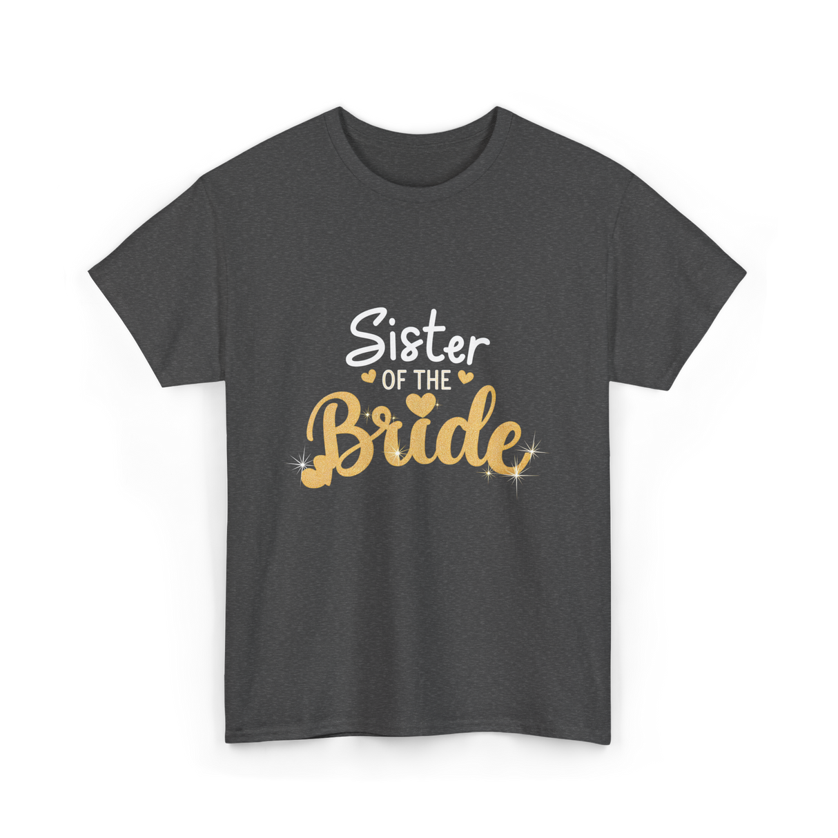 Sister of the Bride Wedding T-Shirt - Dark Heather