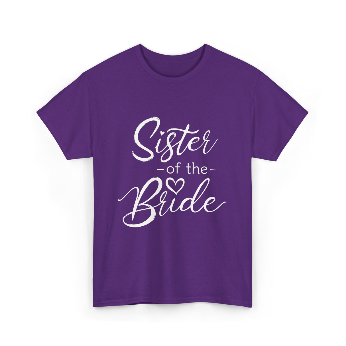 Sister of the Bride Wedding T-Shirt - Purple