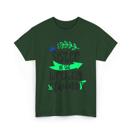 Sister of the Twins Celebration T-Shirt - Forest Green