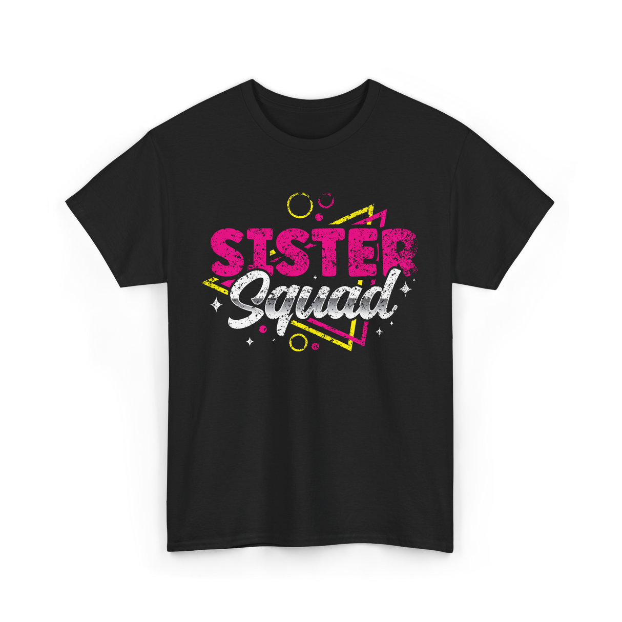 Sister Squad Friendship Sisters T-Shirt - Black