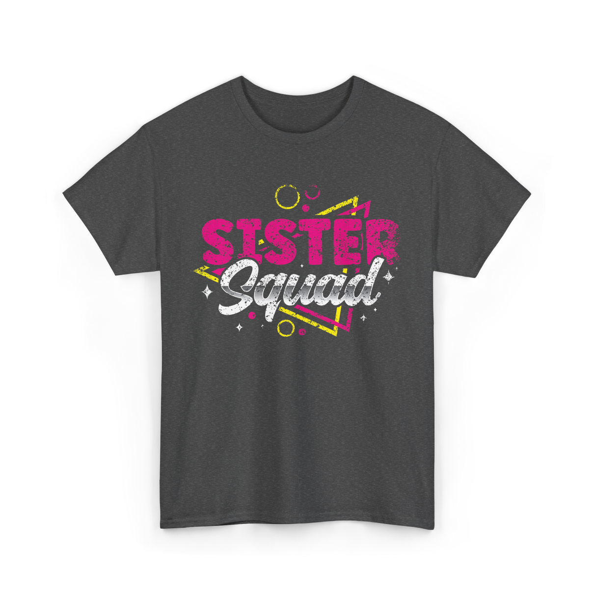 Sister Squad Friendship Sisters T-Shirt - Dark Heather