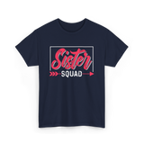Sister Squad Friendship Sisters T-Shirt - Navy